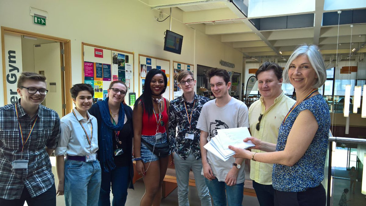 southbanksu_'s tweet photo. LGBT+ students meet pro vice chancellor, Shân Wareing today to share their experiences of life at LSBU. https://t.co/MzdDR0bZit