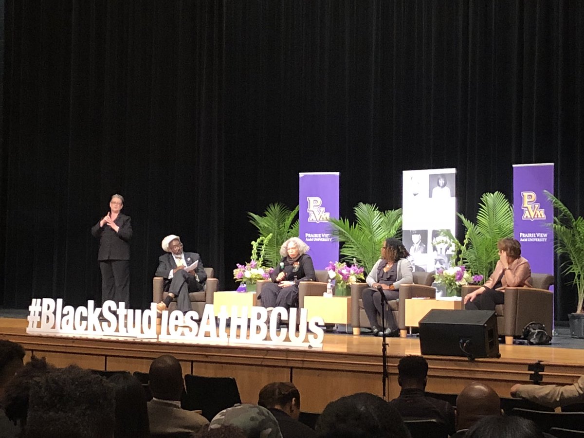 dickensbk's tweet photo. PVAMU: Symposium: scholars voices....study of African American culture &amp; History in the HBCU curriculum #BlackStudiesAtHBCUs https://t.co/tRxFwsw51U