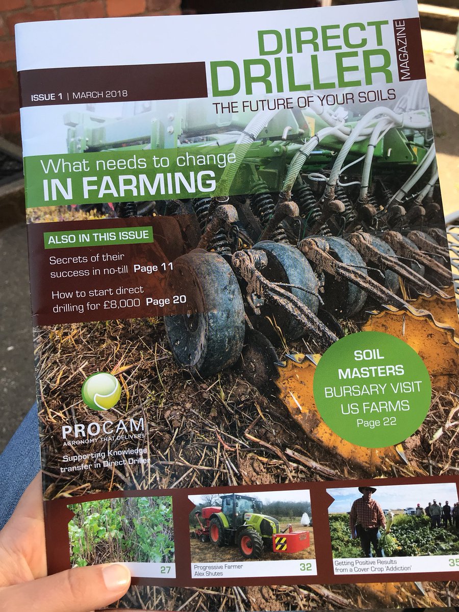 mrscharlgarnett's tweet photo. Received the first issue of the Direct Driller Magazine today, looking forward to some weekend reading!! @mydirectdriller #notill #soilfuture https://t.co/WgG7nC4ZH1