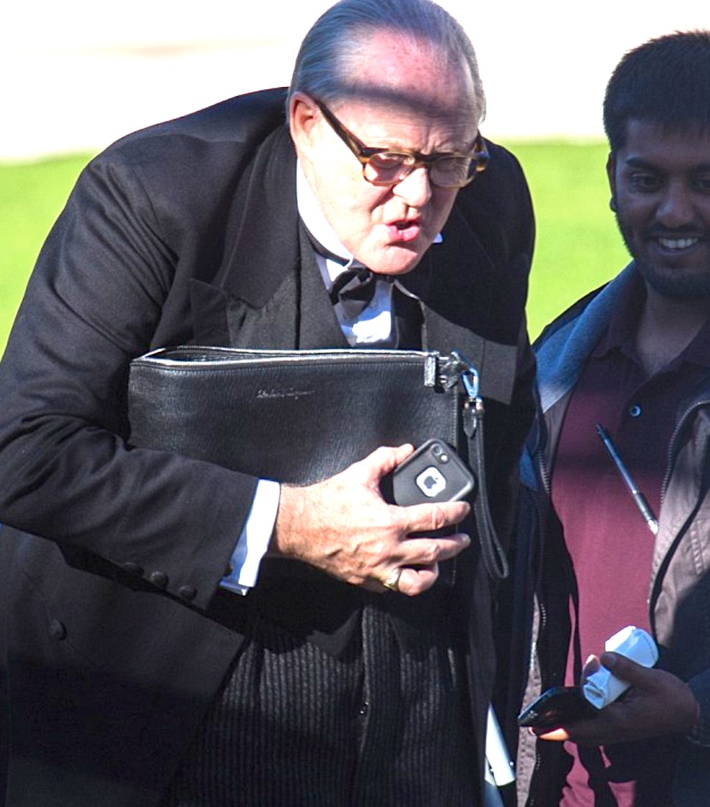 ThisTimeFilm's tweet photo. #FlashbackFriday to @ThisTimeFilm Director Akaash Meeda working with the legendary @JohnLithgow on @TheCrownNetflix Here in costume as the one and only Sir Winston Churchill #TheCrown #WinstonChurchill #Filmmaking https://t.co/E30pRXJy23