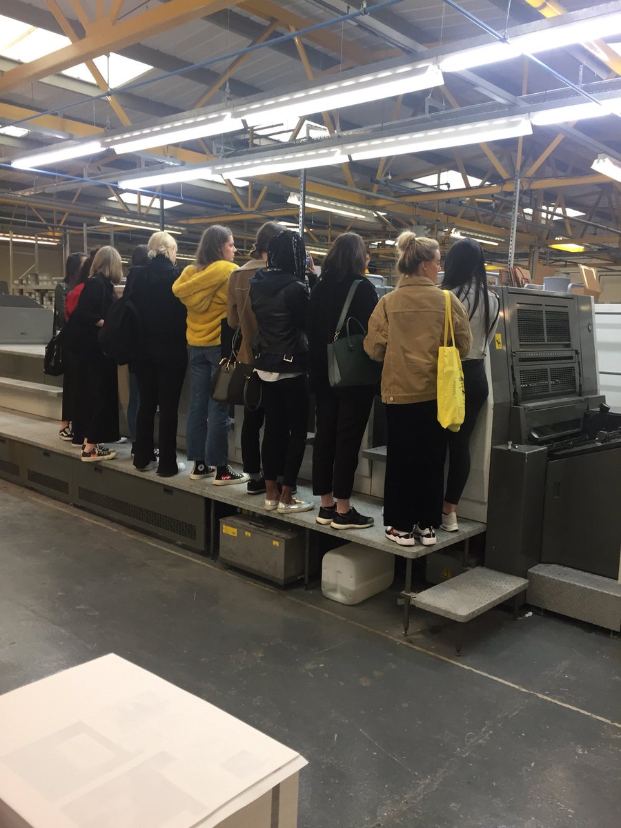 LeggattJason's tweet photo. @LeedsArtsUni Fashion Graduates on a factory tour @PressisionLtd this week...Lots to take in!! #PrintedbyPressision #ThePressWorks #CreativePrint https://t.co/JTq2iZQX9q