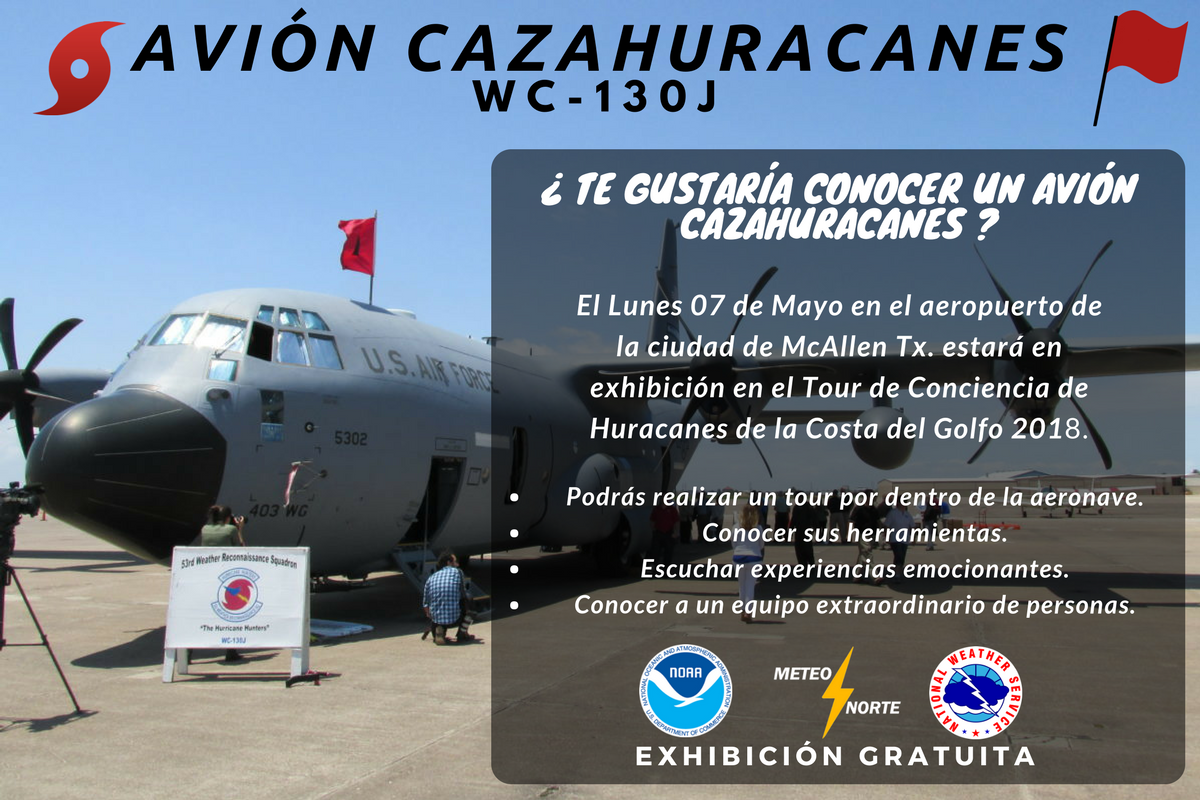 meteo_norte's tweet photo. 💥🚩 ¿ Te gustaría conocer un avión cazahuracanes ✈️🌀 ?
Si vives cerca de la frontera y tienes la oportunidad de ir a  🇺🇸EUA...💥 ¡Esta es la ocasión! 💥. Nos visita de nuevo los aviones WC-130J y G-IV, en 2010 fue su ultima vez en el Valle de Tx. #TeEsperamos 🛫❗️📌 #KMFE https://t.co/JmeM1JNfkX