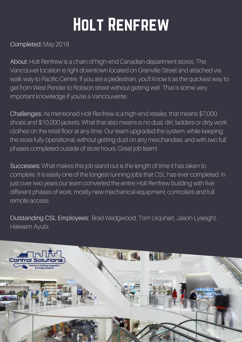 csl_ltd's tweet photo. One of our longest running jobs with 5 phases and over 2 years in the making. Unfortunately, they still didn't pay us in designer clothes but our team did a great job none the less. :) https://t.co/Vc962BpGVg