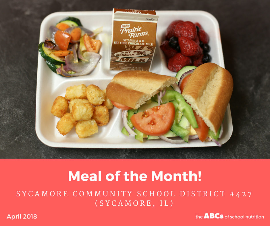 ABCsNutritionIL's tweet photo. Shoutout to Christ the King School (Springfield, IL) AND Sycamore CUSD #427 (Sycamore, IL) for being co-winners of our Meal of the Month contest! YUM! #schoolmealsrock #schoollunch https://t.co/1iLQ0TvAJh