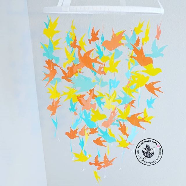 designsbyrocky's tweet photo. Bird mobile for a special little boy #vellum #vellumart #birdmobile #birds #rockyrocksdesigns https://t.co/Z5C2cHP9Tg