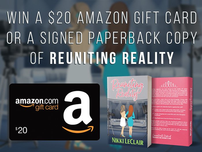 twentyqsbc's tweet photo. We posted an excerpt of REUNITING REALITY on the blog today. Swing over and read it! https://t.co/RJzDDVA8Py @NikkiL_Books #ChickLit #ChickLitReads https://t.co/dCOFYTh9IM