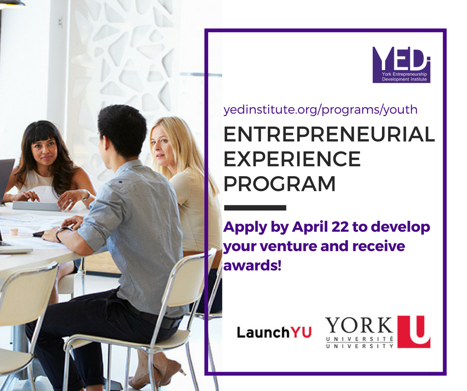 YEDInstitute's tweet photo. The application period for the Entrepreneurial Experience is almost over! #LaunchYU #YEDIYouth Submit your application form by April, 22: https://t.co/2GaXedzvse https://t.co/pUs2ggP4cz