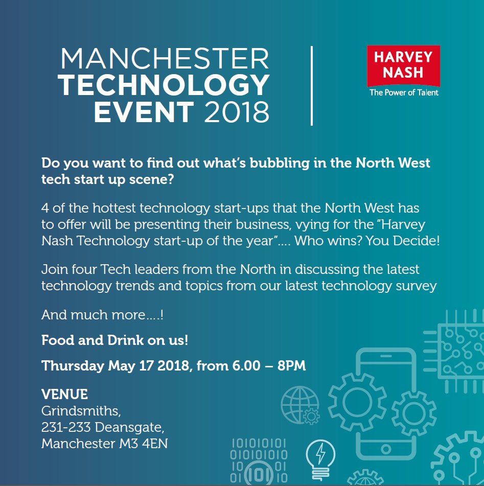 Interested in seeing 4x tech start up's pitch their business idea to the audience? Keen to hear what the latest #tech trends are?

Join us on the 17th May; register here: bit.ly/2JXyjUR