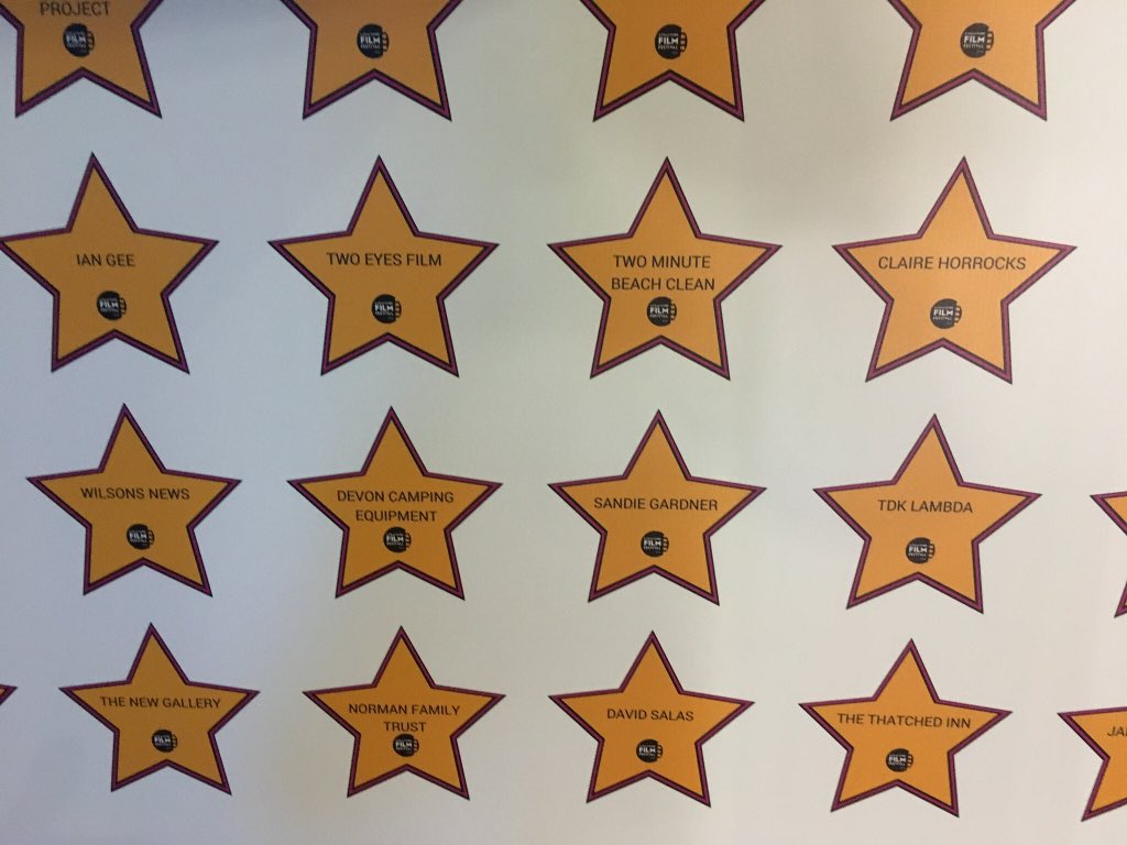 The Wall if Fame <a href="/FilmIlfracombe/">Ilfracombe Film Fest</a> look whose name is on it <a href="/SandieinLondon/">Sandie 🇬🇧🇪🇺🇨🇦</a>