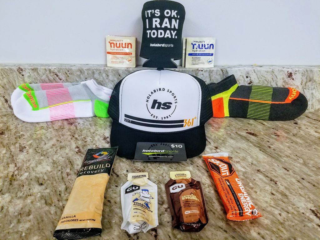 holabirdsports's tweet photo. Follow &amp; RT for a chance to win our 1st #HolabirdBundle on Monday! Win a sweet trucker hat, a dope $10 gift card, a nifty drink koozie and cool products from @nuunhydration, @saucony, @GUEnergyLabs, @gotailwind &amp; @skoutback.  #holabirdsports #running #sweepstakes https://t.co/gGiruYvp8z