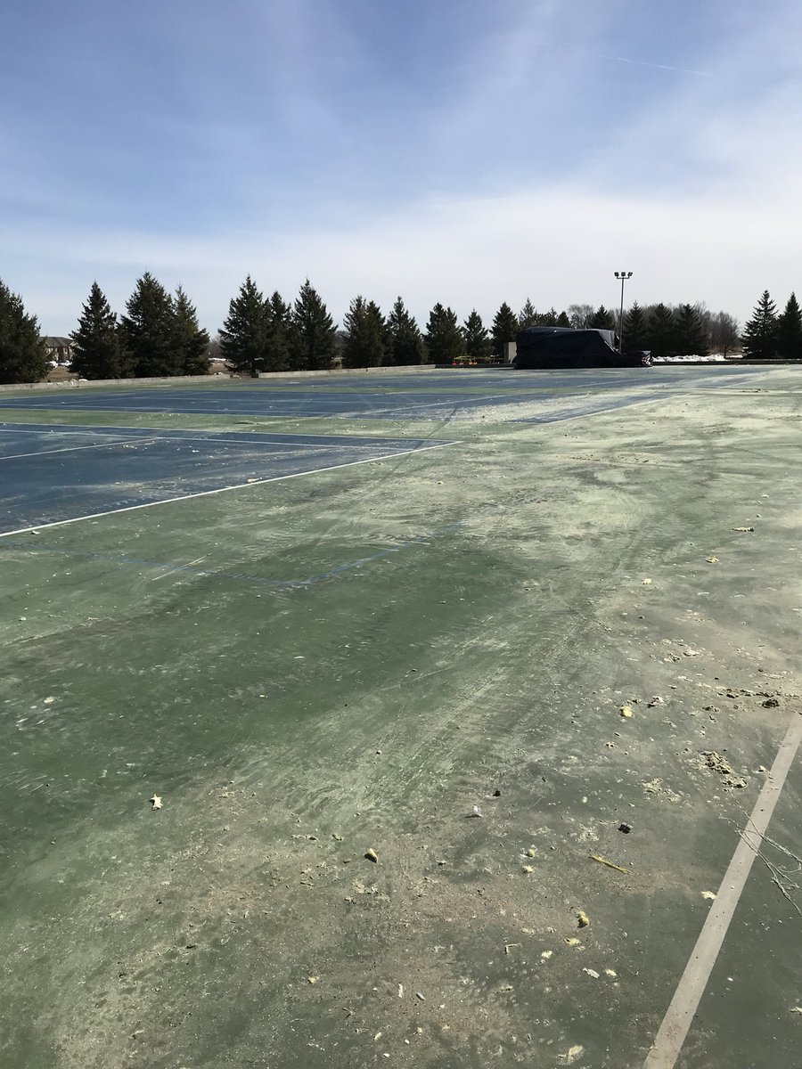 StaFitNow1's tweet image. Dome cleanup nearly completed. Mother Nature left us quite the mess. New bubble should be completed by Sept. 1. #stafit #getfitbefitstafit
