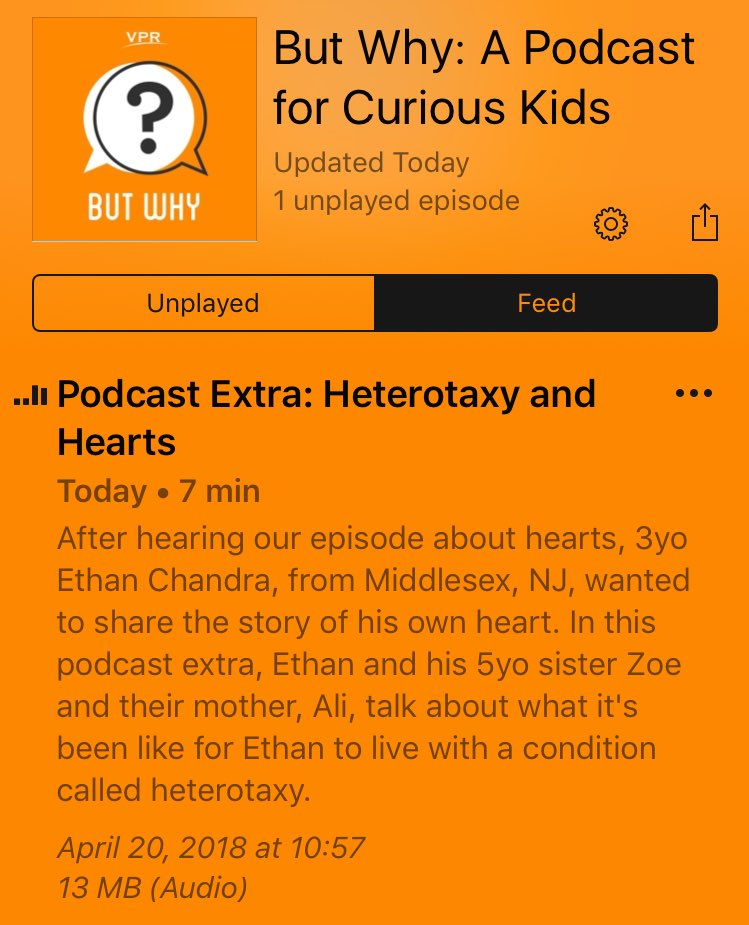 HeterotaxyOrg's tweet photo. Podcast fans: check out this super-cool mini episode from @ButWhyKids to hear from one of our very own heterotaxy families, @aliranger29 and her kids, Ethan and Zoe. https://t.co/nhYxMUI9Kb