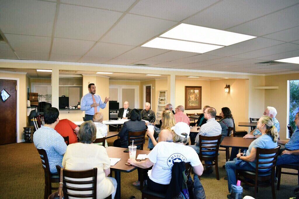 KendallScudder's tweet photo. Our Greenville #TXValuesTour stop was our 6th in 6 days! I’ve had a great time meeting so many of you. Voters told me they want to lower property taxes w/o reducing #TXed funding and they favor marijuana decriminalization.
See you on the road! #TXlege
https://t.co/y1VYhhLgpM https://t.co/ibTh9HqWMS