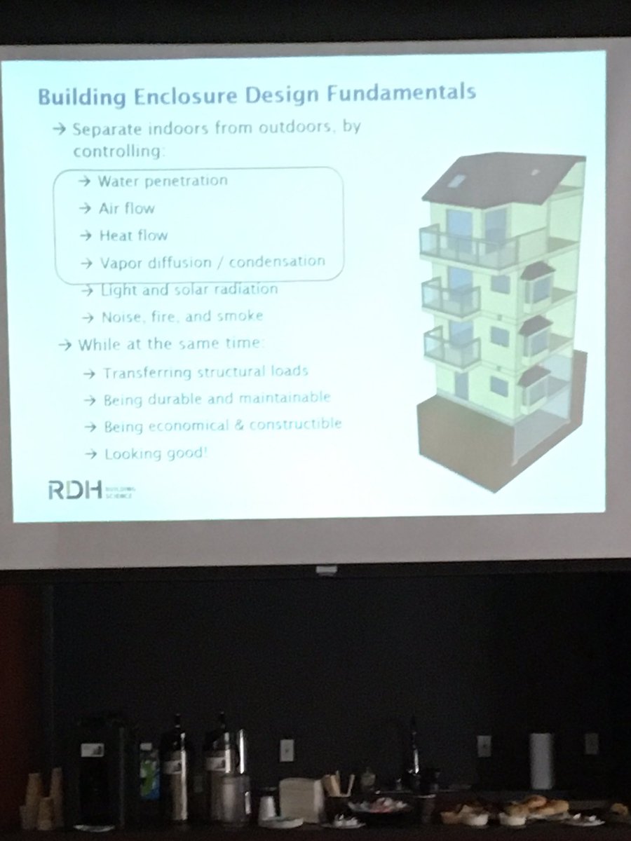 RoofResourcesCA's tweet photo. Erin Andes &amp; Joe Piñon @RDHBuildings presenting Stucco Failures &amp; Building Enclosure Fundamentals. #BuildingEnvelope https://t.co/N69KESDi0F