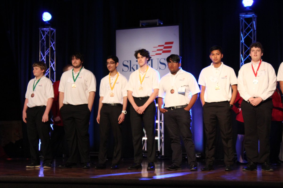 CarySkillsUSA's tweet photo. Dante Patel &amp; Johnathon Read placed 5th &amp; Alexandru Niculescu &amp; Summit Farmah placed 4th in Robotics Urban Search &amp; Rescue! https://t.co/03DzLeG4Y1