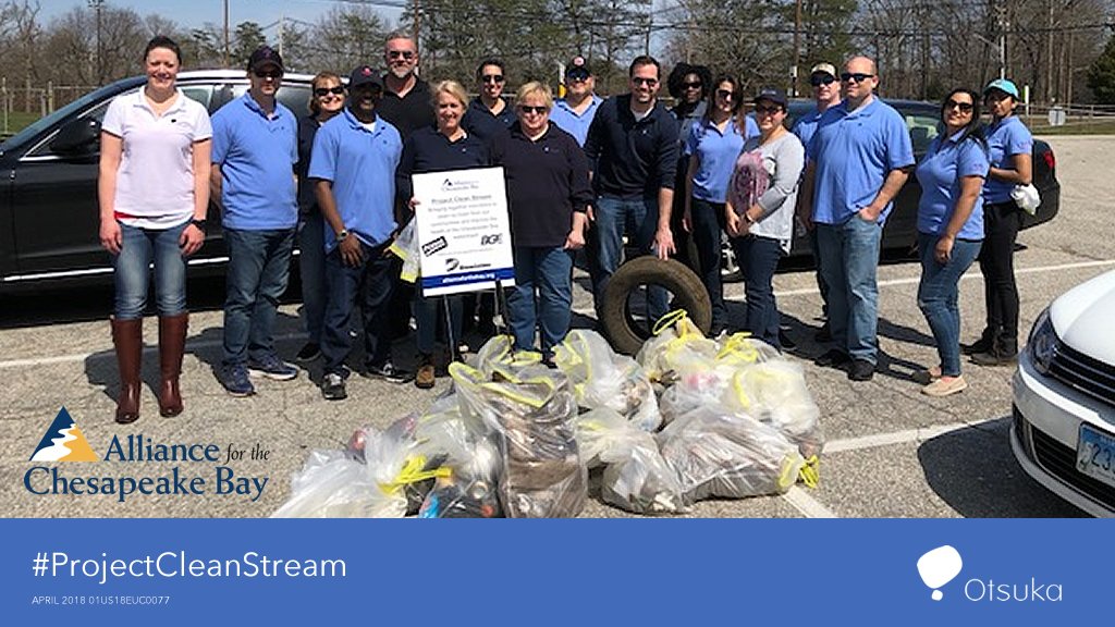 OtsukaUS's tweet photo. Otsuka was proud to participated in #ProjectCleanStream last week, collecting more than 200 lbs of trash from Spa Creek in Annapolis, MD.
https://t.co/k5kaTHNo13 #Otsukapeople @AllianceForBay https://t.co/QFTBi2OGwn