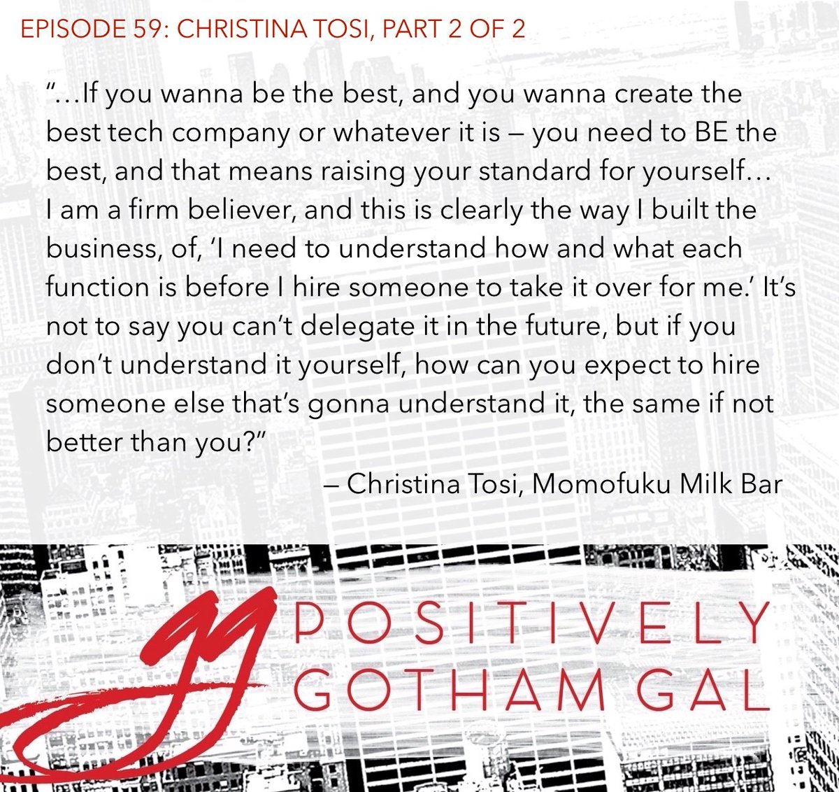 GothamGalcast's tweet photo. So many pearls of wisdom in Ep. 59. Seriously. Don't miss it. https://t.co/QkNaf4KfLU https://t.co/xNXfFwCuaS