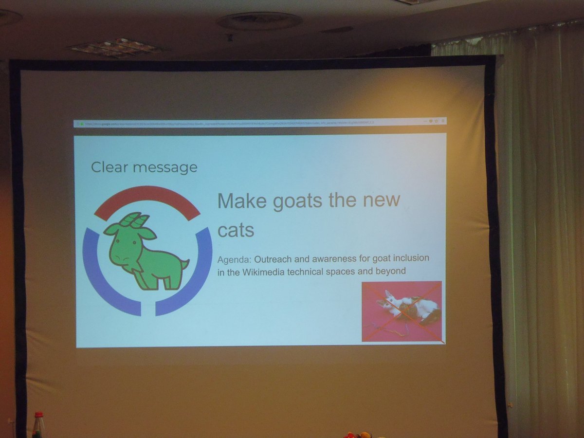 wikimedia_ve's tweet photo. #Goatification #WMCON #WMCON2018 #SomosWikiVe #SomosGoatsVe #GoatsItsTheNewCats #Fun :) https://t.co/aFyUFSXyI7