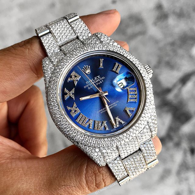 Aktuator Lingvistik tirsdag CRM Jewelers on Twitter: "Rolex DateJust 💎Bust Down With 💎🔹Blue Dial And  Roman Numbers💎 This Piece is Fire!🔥 💵$28,000 . . . #rolexaholics  #malefashion #menstyleguide #stylegram #preppy #zenith #entrepreneurs  #fashionblog #myoutfit #montre #