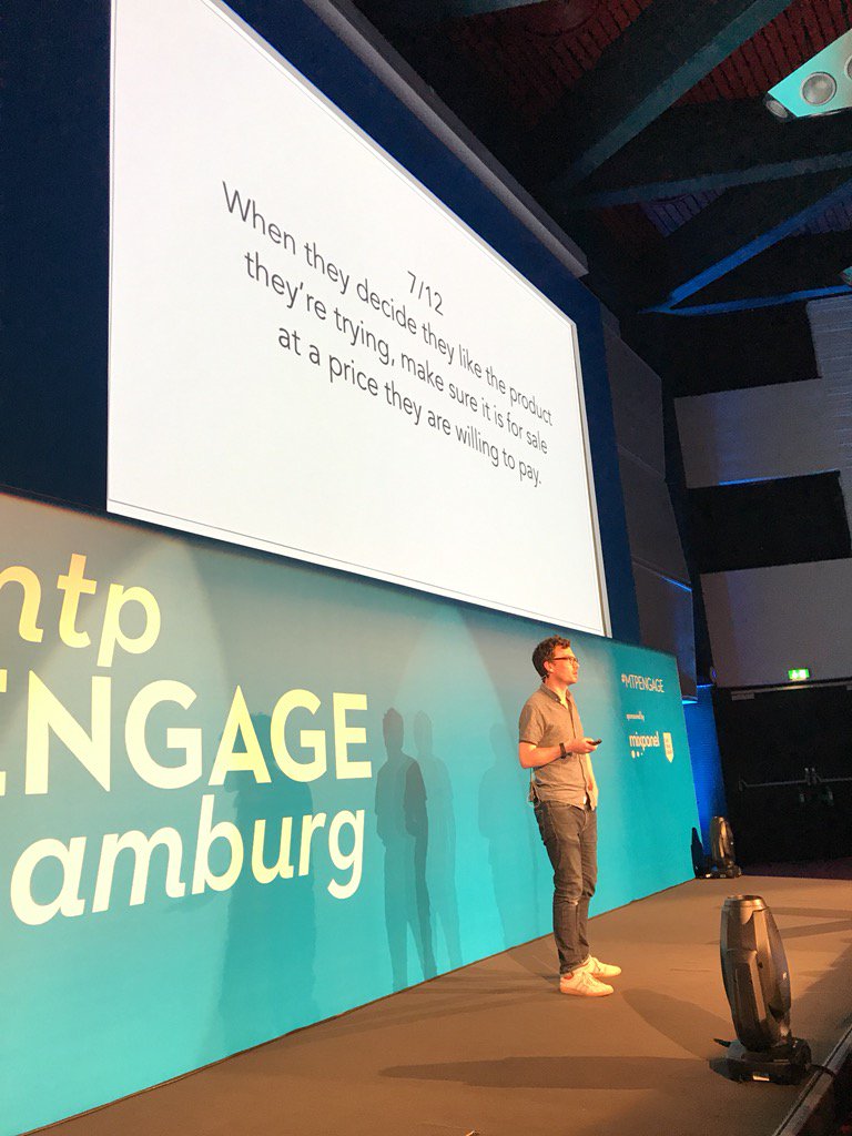 jacobtsohn's tweet photo. @Padday from Intercom, breaking down his 12 steps to building a great product. #MTPEngage @mixpanel helps w/this! https://t.co/qrJSk0MUJU