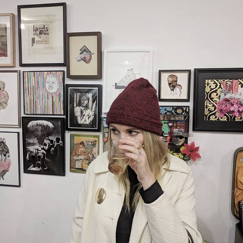 lisacase's tweet photo. Thank you #BrooklynCollageCollective for putting on an amazing collage show and inviting me be a part of it! ✂️❤️ #lisacasecollage https://t.co/7zM6z8fXnb