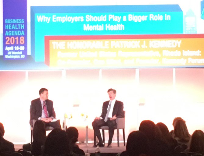 connerstrong's tweet photo. #ConnerStrong at #NBGH event in DC focusing on strategies to help improve #healthcare quality and cost. Now at event with former Congressman @PatrickKennedy discussing dealing with #Mentalhealth https://t.co/DEglpzcJlQ