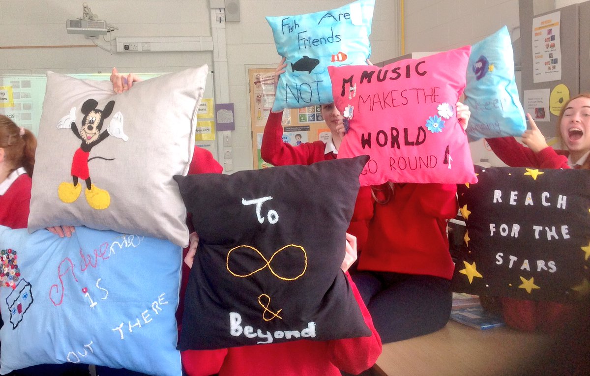 JennyCooneyHEc's tweet photo. And that's a wrap..... 3rd year craft projects ready to bring home #homeeconomics #designandcraft @ATHE_HomeEc https://t.co/awMvqtNcWL