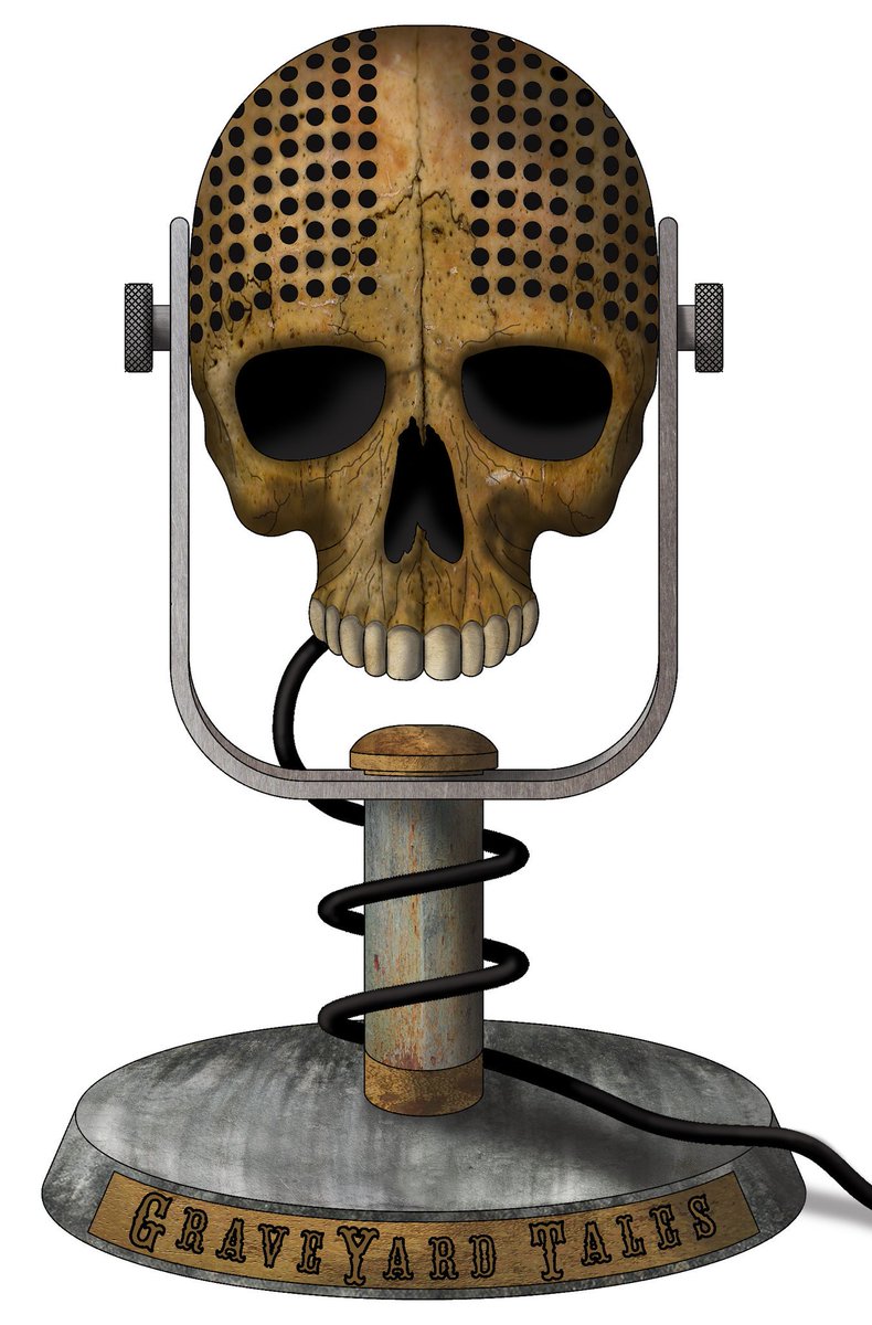 Alright everybody we're unveiling our new #logo! So heres what to look for to find the #GraveYard 
#PodernFamily #podcast #skulls #microphone