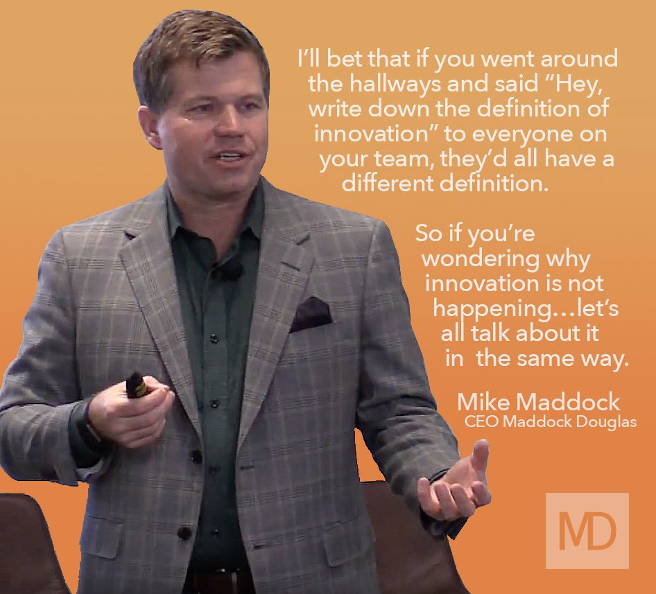Is your team still conflicted on which definition of innovation matters? Ask <a href="/theideamonkey/">Mike Maddock</a> May 7-8 Chief Innovation Officer Summit, San Francisco
hubs.ly/H0bKyYN0 @iegroup <a href="/MaddockDouglas/">Maddock Douglas</a> <a href="/MariaFSchepis/">Maria F Schepis</a>