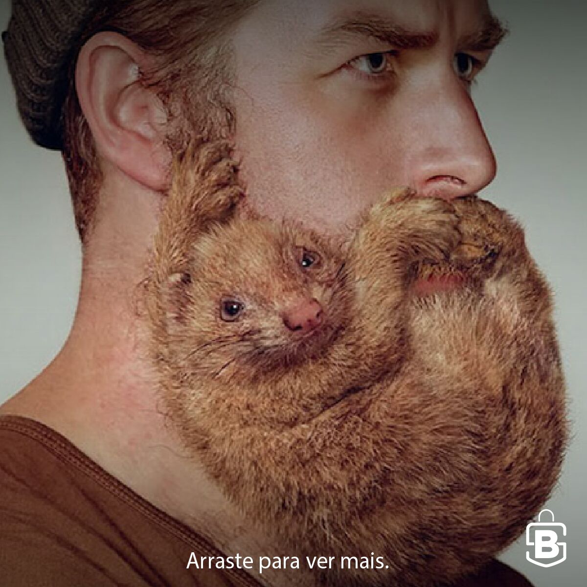 Bravestorebr's tweet photo. E aí? melhor com barba ou sem? Estas são fotos de uma campanha que a marca de barbeadores neozelandesa Schick realizou em 2014. Não foram utilizados animais reais.
#barba #barbudos #barbershop #bravestore #sp https://t.co/00NFXRoNo7