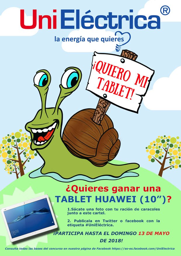 UniElectrica's tweet photo. ¿No tienes plan para hoy? ¡Pásate por el puesto de caracoles La Rubia en la plaza de la Oca y participa en nuestro concurso! ¡¡A celebrar el viernes y el fin de semana!! https://t.co/Lnt3S86Mjr