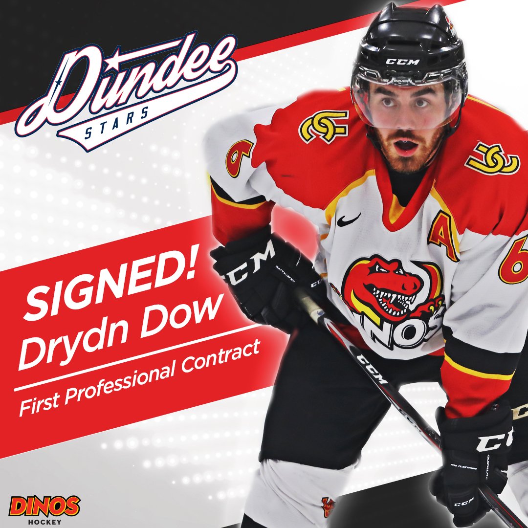 🦖🏒📝

Fifth-year defenceman Drydn Dow will continue his hockey career in Scotland next season after inking a contract with the <a href="/DundeeStars/">Dundee Stars🏒🥅</a> in the <a href="/officialEIHL/">Elite Ice Hockey League | #EIHL</a>!

🔗 dundeestars.com/blog/drydn-is-…