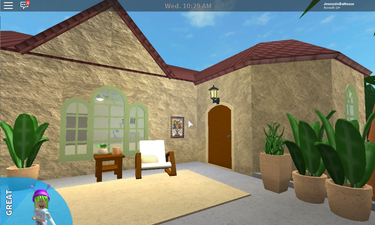 Jennysindahouse On Twitter Built This Cute Spanish Style Starter Home As A Break From My Big Builds No Game Passes Needed And It S Valued Around 50k Speed Build Will Be On