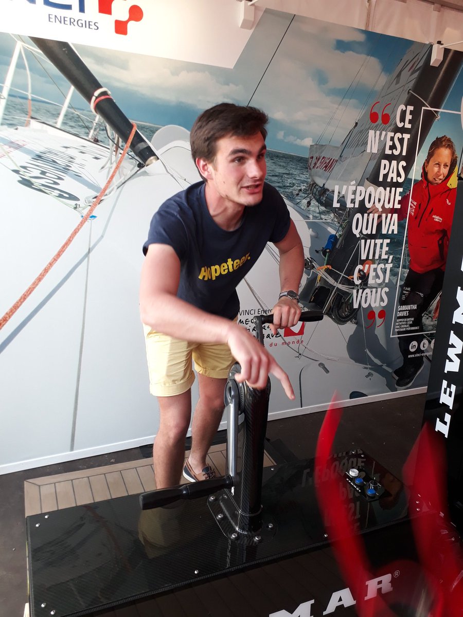 teamvoile_ecn's tweet photo. Le team à l'entraînement! Augustin a "explosé le record" lors de notre passage au stand @initiativecoeur sur le village de la @ccedhec! 💪

@SopraSteria_RH 
@TeamJolokia 
#SailTheFuture https://t.co/6HtCVEdFnn
