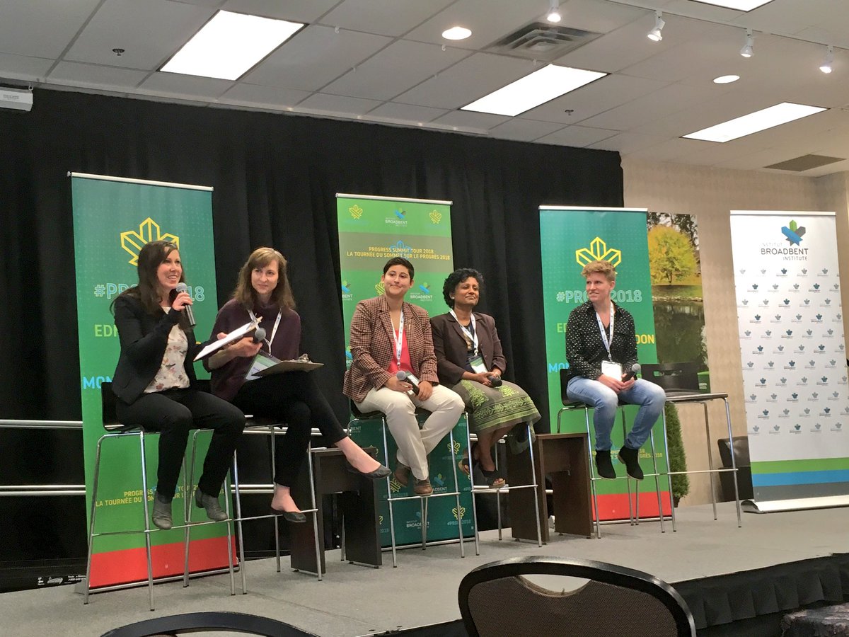 broadcast_yeg's tweet photo. And we’re live! The Broadcast is hosting a panel with a group of amazing women in politics at  @broadbent Institute’s Progress Summit in #yeg this morning. Stay tuned this weekend to hear the whole thing. https://t.co/kIGHzK3BIG