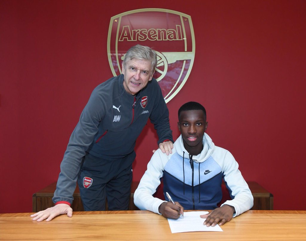 EddieNketiah9's tweet photo. Arsene Wenger will forever be a special manager to me. He gave me a chance and I will always be grateful to him for that. He has shown faith  and support in me - not just as a manager and as a coach, but also as an individual. He will truly be missed. https://t.co/2A9XH9IK1s