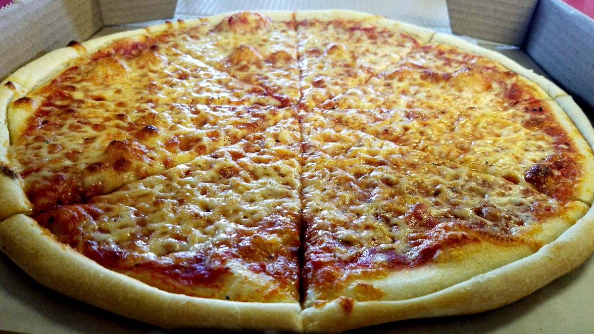 Oh Happy Day! Slinging 14” #Cheese pies for only $4.20 all day! Get yours! 💚🍕💚🍕