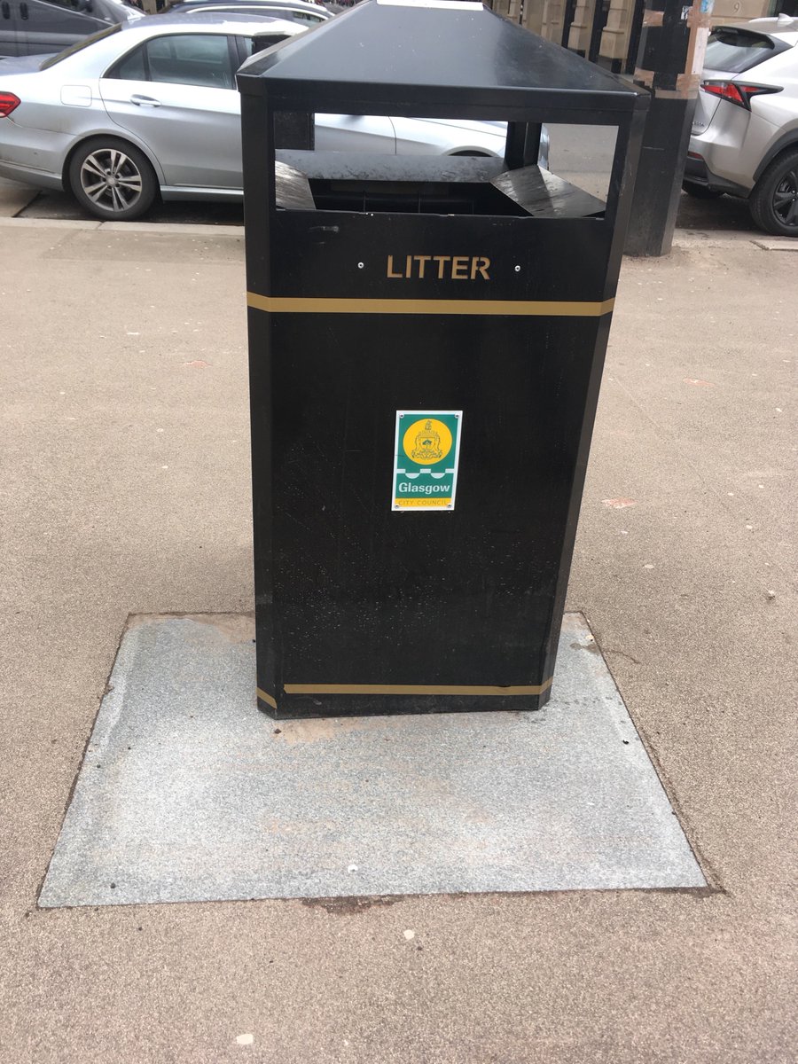 In 1999 a group of people experiencing poverty laid this stone (a replica of many around the world) in George Square, and <a href="/GlasgowCC/">Glasgow City Council</a> gave their backing to the principles contained in it. Today we were more than saddened to discover this bin erected on top of it #ibearwitness