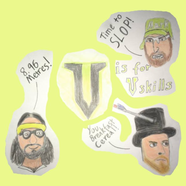 donnafrems's tweet photo. V is for V Skills, art by Sam Kelly (@SamKelly_6602) #AuntyDonnaAtoZ @AuntyDonnaBoys https://t.co/rFXmckTaH2