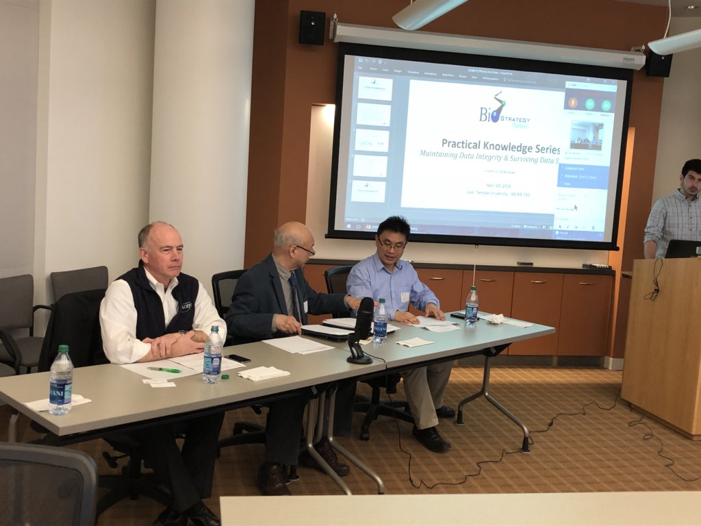 Temple University is hosting Practical Knowledge Series seminar “Maintaining Data Integrity &amp; Surviving Data Scrutiny” in partnership with Bio Strategy Partners!
