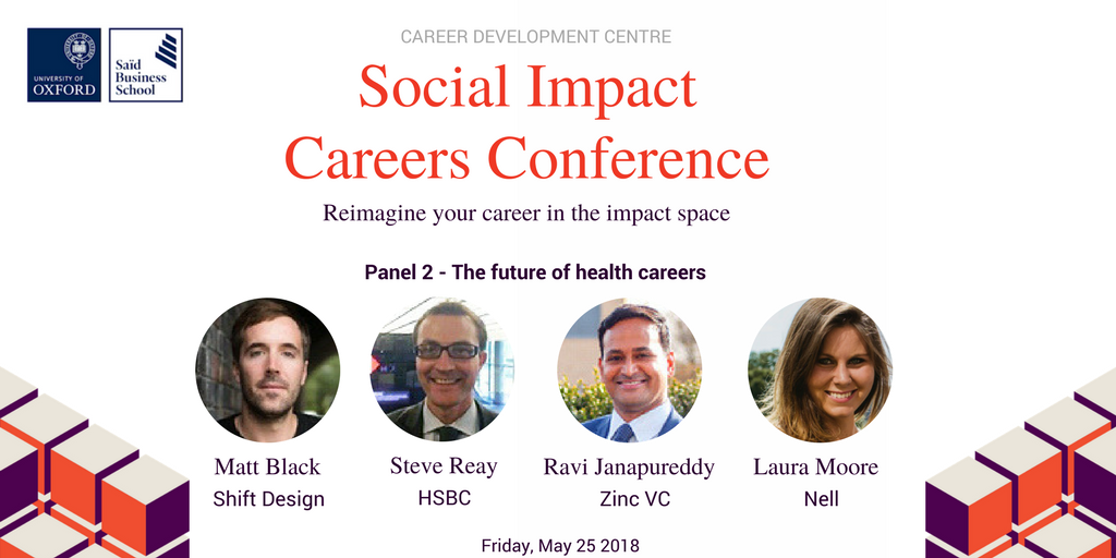 OxfordSBS's tweet photo. How do you launch a career in global health? Join the Social Impact Careers Conference and connect with experts in the Healthcare industry to learn about the future trends in Global Health Careers. https://t.co/ltNGriZowK https://t.co/kA9eStqT6K