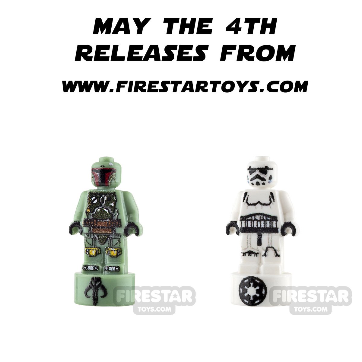 To mark the very special date of May the 4th approaching soon, we have some amazing new custom LEGO product releases going live over the next few days. Starting with nanofigures - Boba Fett and Stormtroopers. So much LEGO awesomeness in such a tiny package!