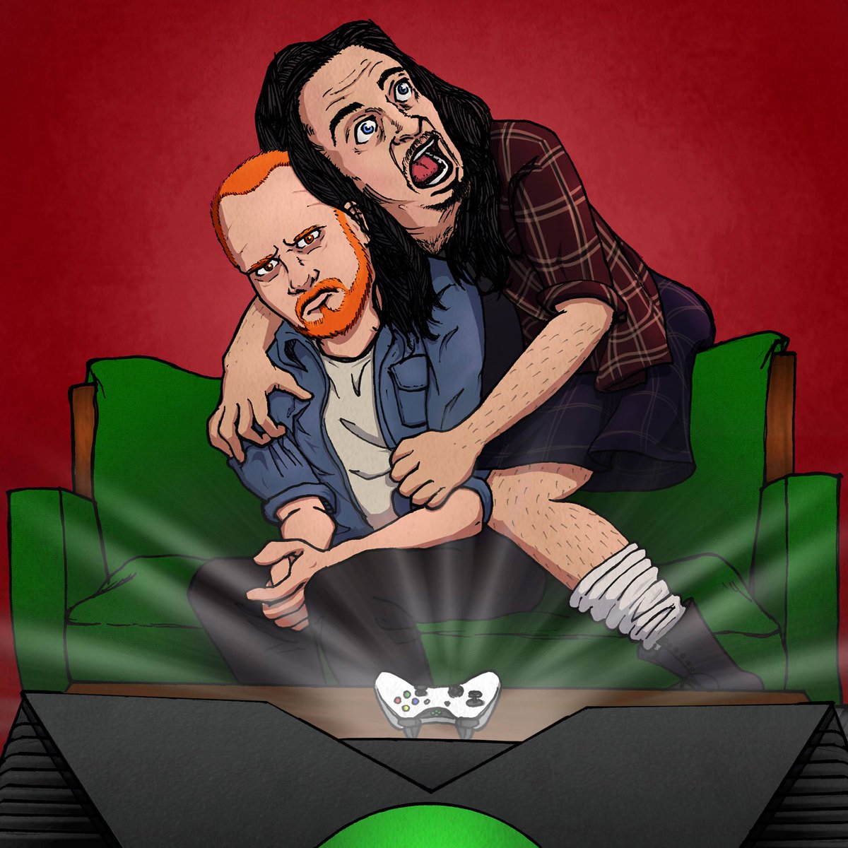 donnafrems's tweet photo. X is for Xbox, art by Jeremy Alva (@mark4masc) #AuntyDonnaAtoZ @AuntyDonnaBoys https://t.co/LyuT1BjEc2