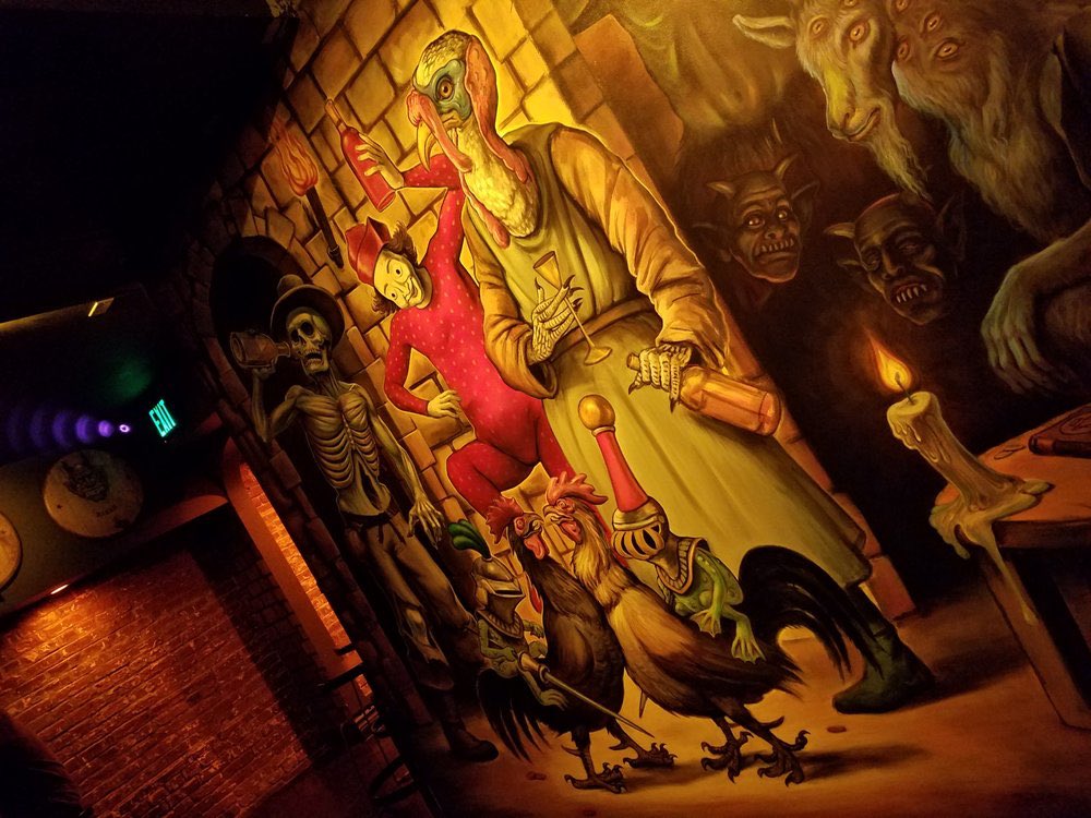 DerWolfLA's tweet photo. Happy Holiday, Pasadena. The trippiest place in town to drink is our super cool / sorta secret Thurs - Sat only Basement Bar, Der Rathskeller. Check it out. https://t.co/Opty3GaXzK