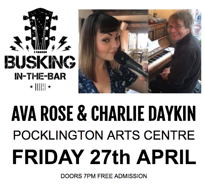 charlesdaykin's tweet photo. Looking forward to playing in the bar at Pocklington Arts Centre on Friday 27th April. https://t.co/OkyorYOkFT