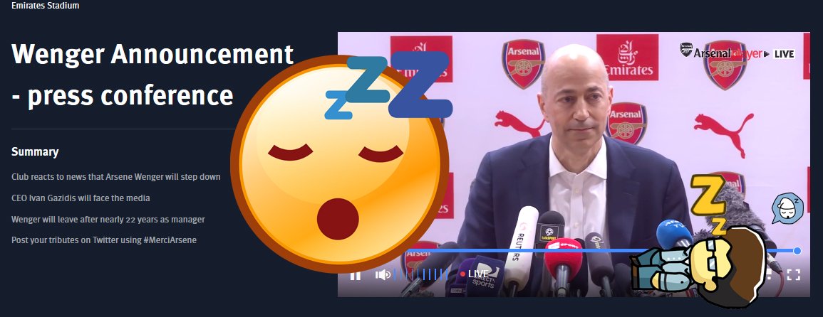 goonercestlavie's tweet image. In case you missed it, you didn't miss anything. Arsène is a great manager &amp;amp; an extraordinary person, that's why he was asked to go. 
It's now important to make the RIGHT appointment.
#LivePressConference #COYG #MerciArsène