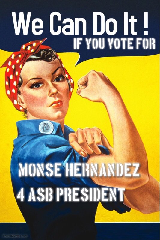 HzMonsss's tweet photo. I don’t promise. I commit to my student body! ❗️Vote Monse for ASB Presiden❗️Voting will be the week of May 4th❗️🌈💕🌻🦄 https://t.co/q0e2o78qCL