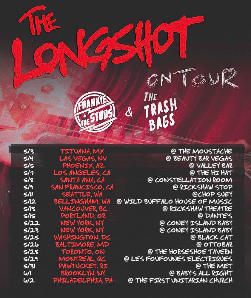 billiejoe's tweet photo. The Longshot tour!! Goes on sale next Friday! #thelongshot #loveisforlosers
Shows w/ Frankie and the Studs &amp; The Trash Bags https://t.co/VEmjJUm6dx