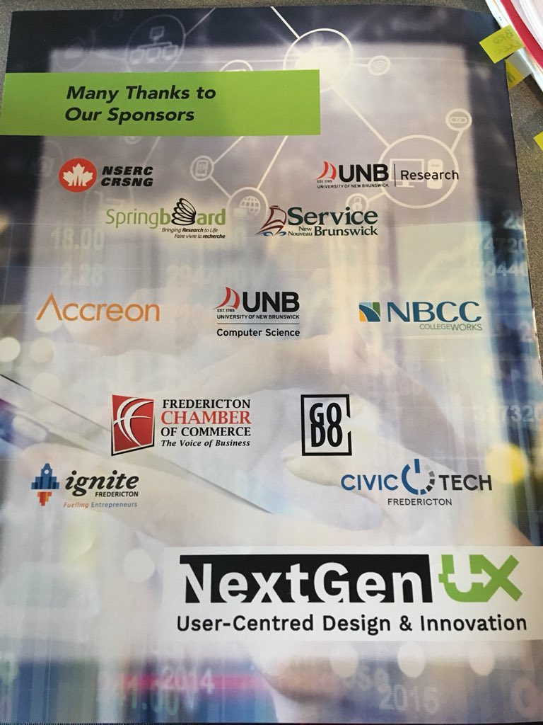 SenKristaRoss's tweet photo. One of the most interesting conferences I’ve attended! UX & HCI are backbone to virtually everything (& everything virtual) Thanx to @julesmaitland for her vision! #innovation #nextgenux #UserCentredDesign https://t.co/4JSznsfWXV