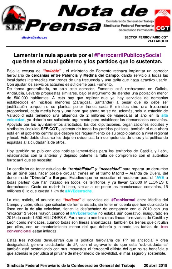 SFFCGT Valladolid tweet media